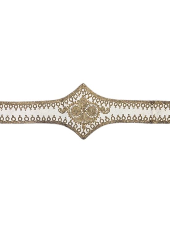 Antique Ottoman Gold Embroidered Belt/Sash with Intricate Design main image 4